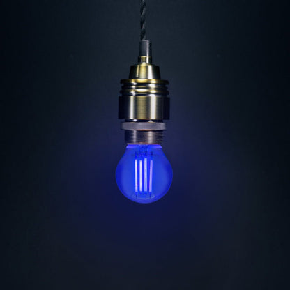 Ambient Fireglow 4w LED Golf Ball Blue Light Bulb E14 Clear Glass - Energy Light Bulbs - Free delivery on all orders