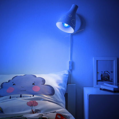 Ambient Fireglow 4w LED Golf Ball Blue Light Bulb E14 Clear Glass - Energy Light Bulbs - Free delivery on all orders
