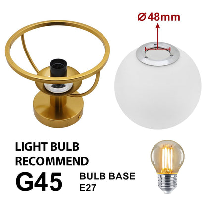 Antique Brass Semi Flush Mount Ceiling Light Frosted Glass Globe - Energy Light Bulbs - Free delivery on all orders