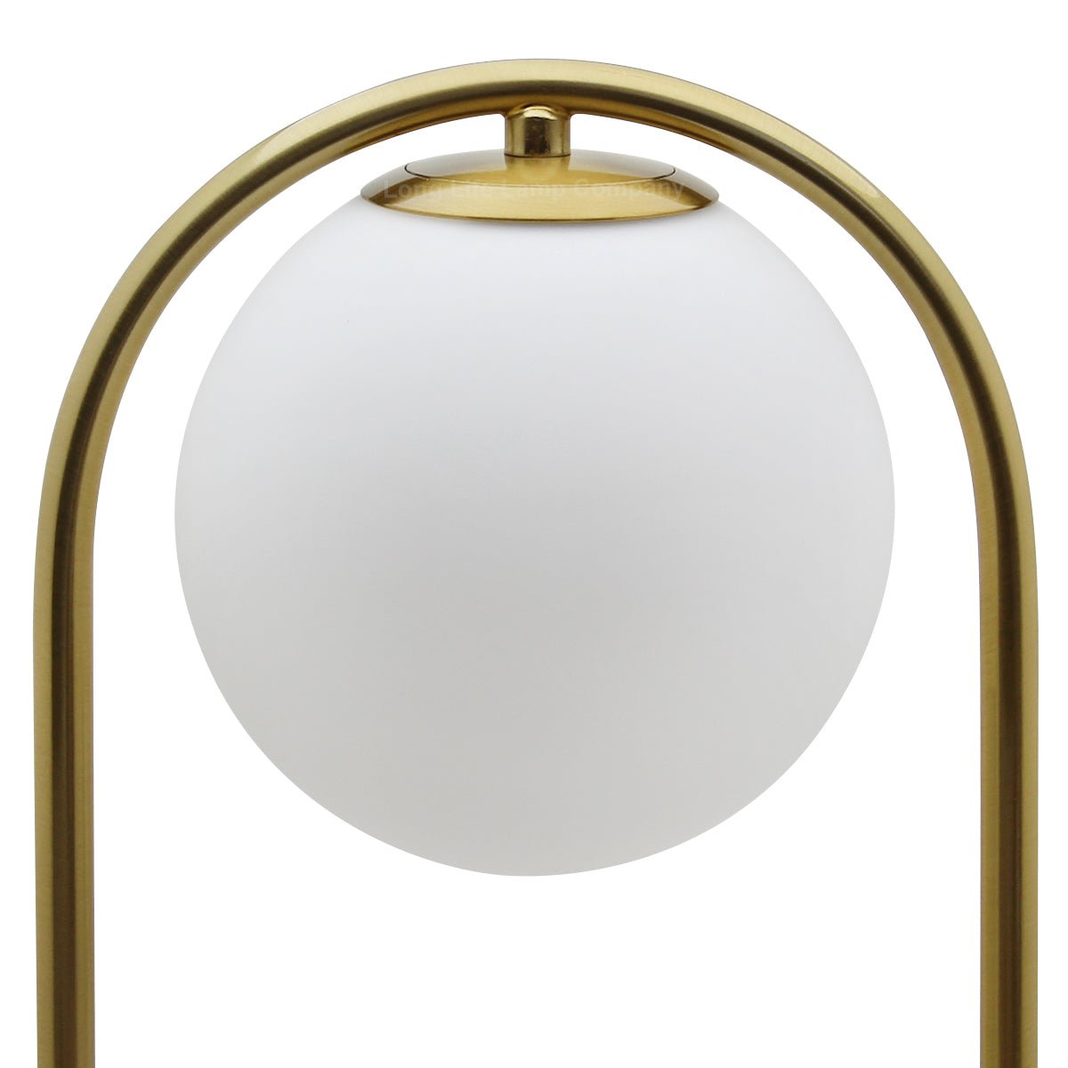 Antique Brass Table Lamp Opaque Glass Shade Bedside Light Globe Desk Lamp - Energy Light Bulbs - Free delivery on all orders