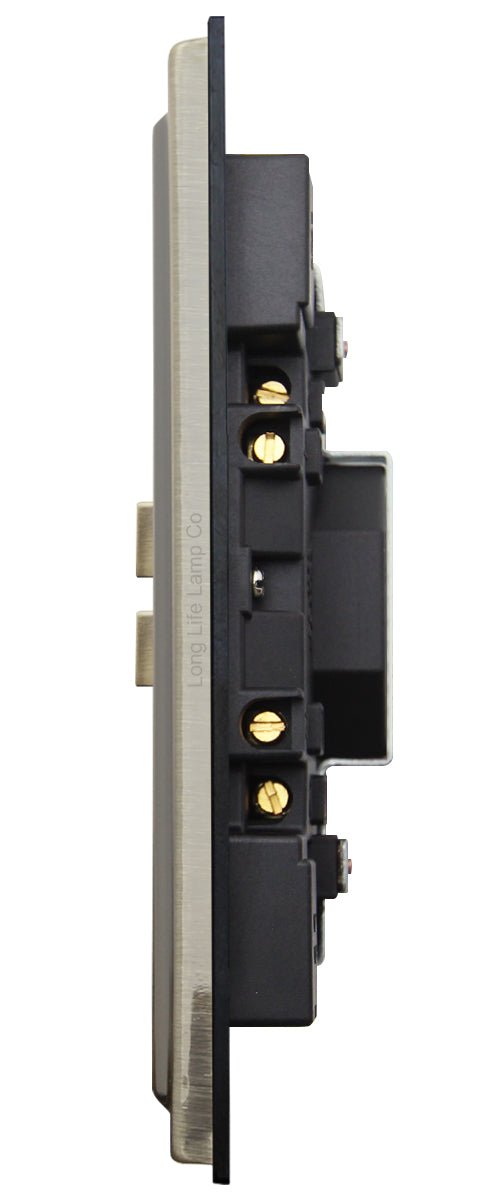 Antique Brass USB Double Wall Plug Socket 2 Gang 13A with 2 USB Charger Port Outlets Socket Plate BE776KME - Energy Light Bulbs - Free delivery on all orders