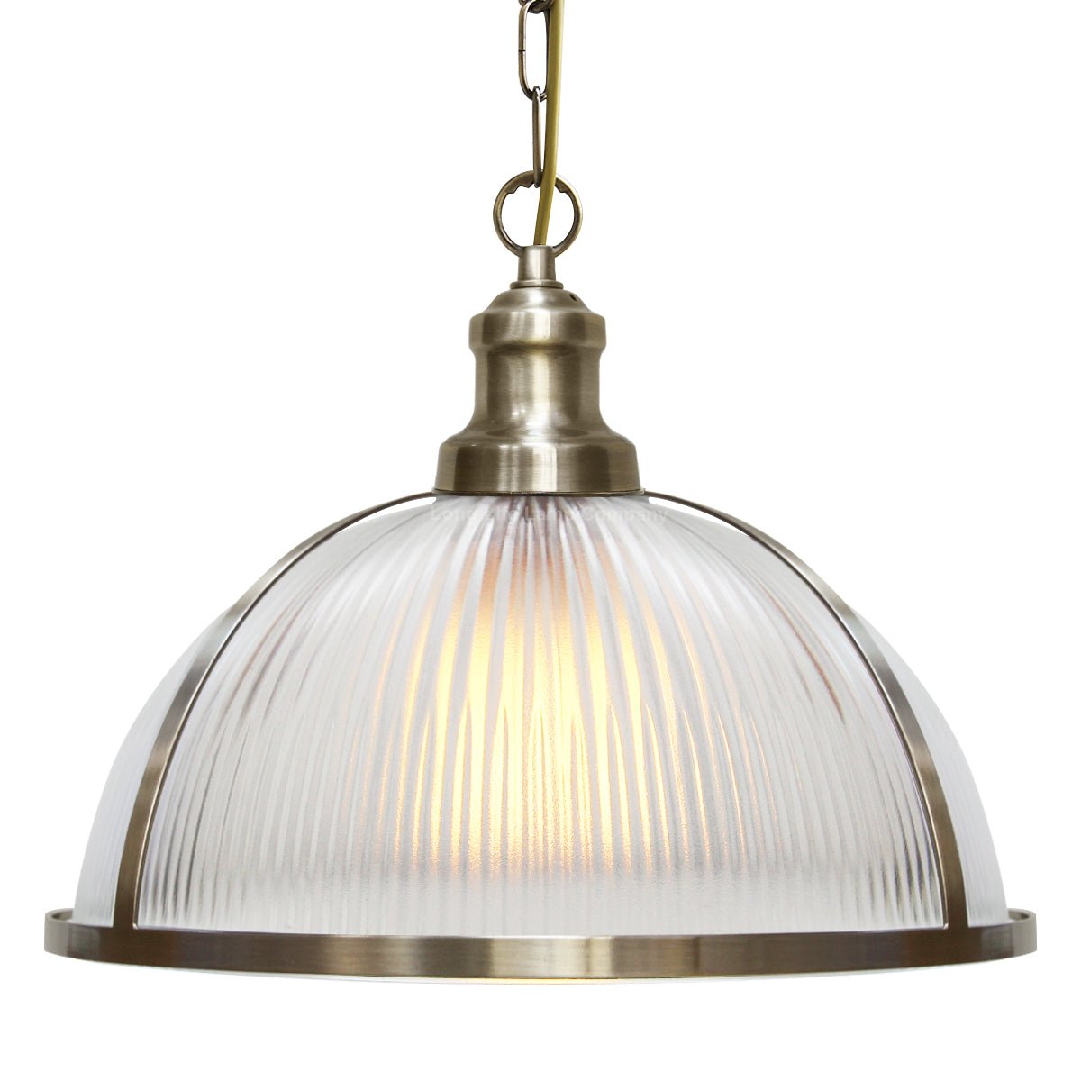 Antique Brass Vintage Pendant Light Industrial Retro Glass Ceiling Light Shade Factory Classic - Energy Light Bulbs - Free delivery on all orders