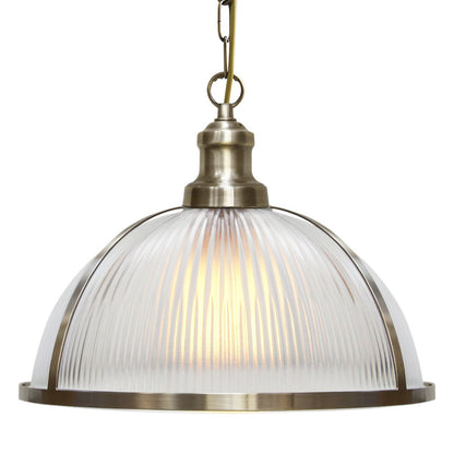 Antique Brass Vintage Pendant Light Industrial Retro Glass Ceiling Light Shade Factory Classic - Energy Light Bulbs - Free delivery on all orders