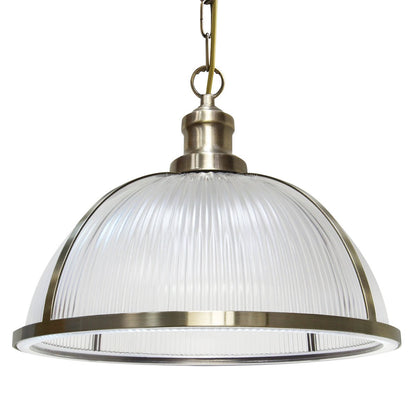 Antique Brass Vintage Pendant Light Industrial Retro Glass Ceiling Light Shade Factory Classic - Energy Light Bulbs - Free delivery on all orders