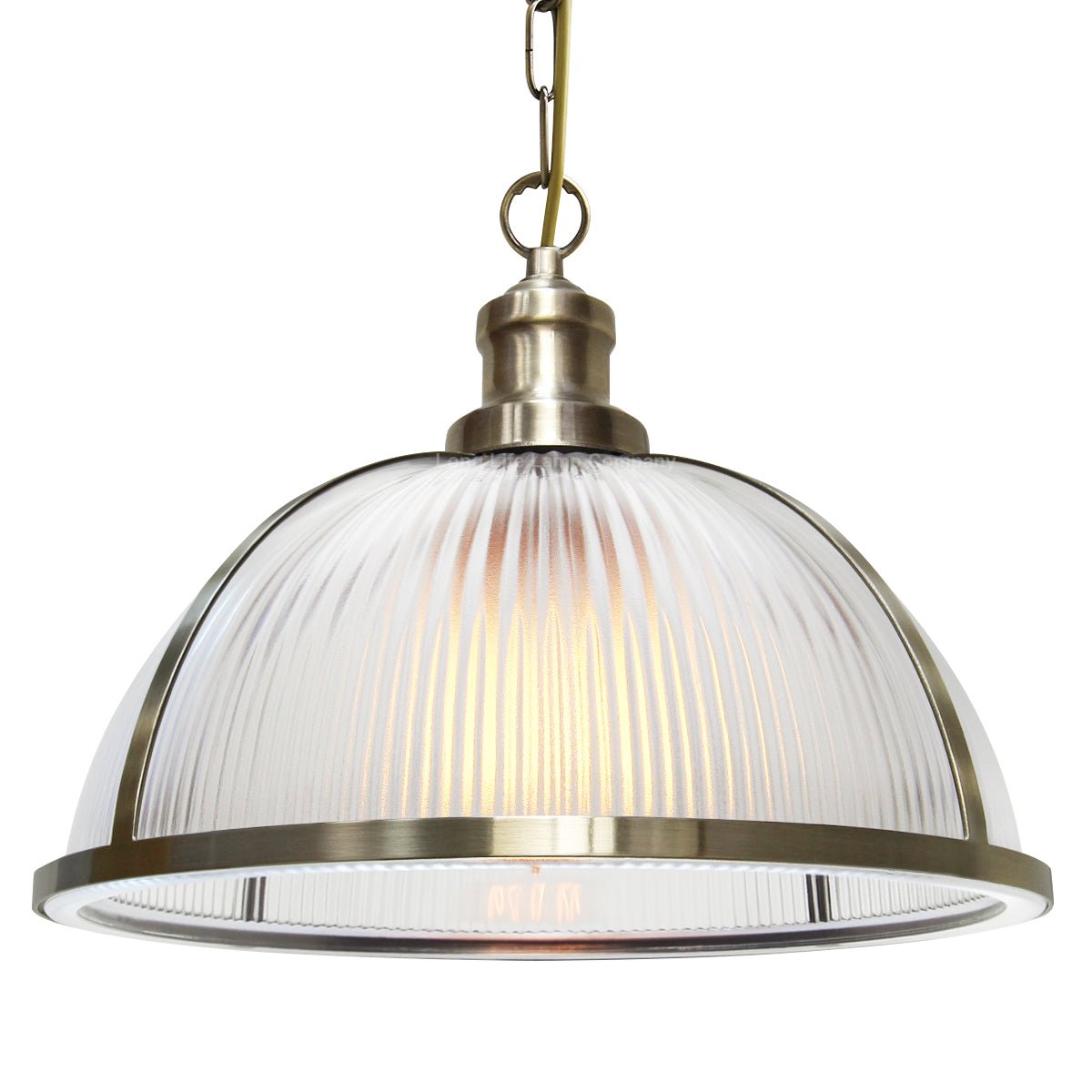Antique Brass Vintage Pendant Light Industrial Retro Glass Ceiling Light Shade Factory Classic - Energy Light Bulbs - Free delivery on all orders