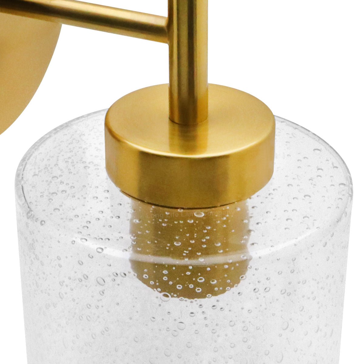 Antique Brass Wall Light Bubble Glass Lamp Shade Cylindrical Transparent Glass - Energy Light Bulbs - Free delivery on all orders