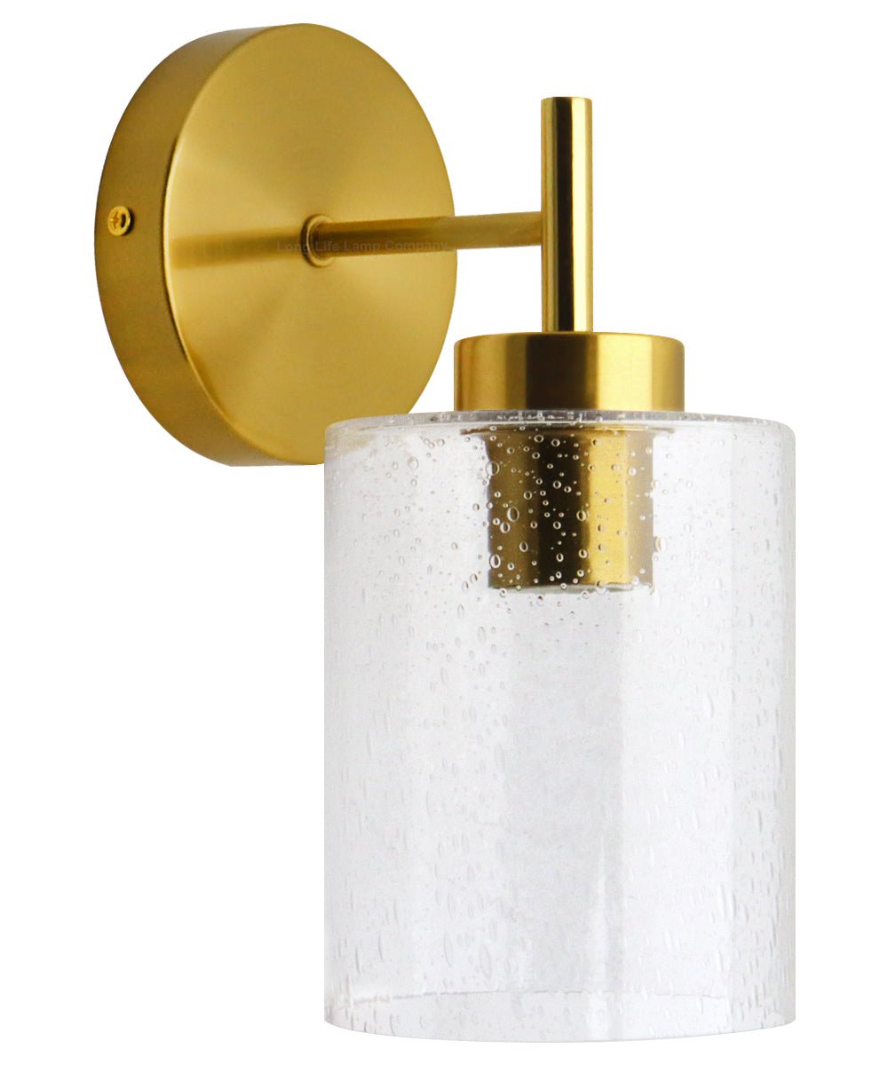 Antique Brass Wall Light Bubble Glass Lamp Shade Cylindrical Transparent Glass - Energy Light Bulbs - Free delivery on all orders