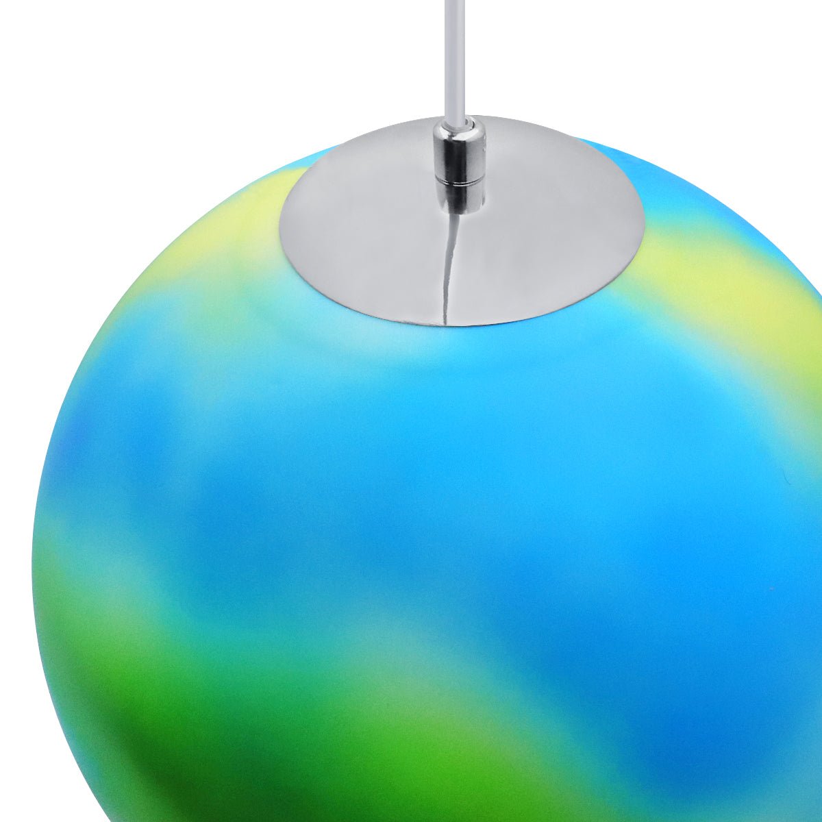 Art Deco Earth Globe Lamp Shade Pendant Light Fitting Polycarbonate - Energy Light Bulbs - Free delivery on all orders
