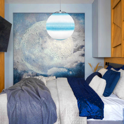 Art Deco Planet Large Globe Lamp Shade Pendant Light Fitting Sphere - Energy Light Bulbs - Free delivery on all orders