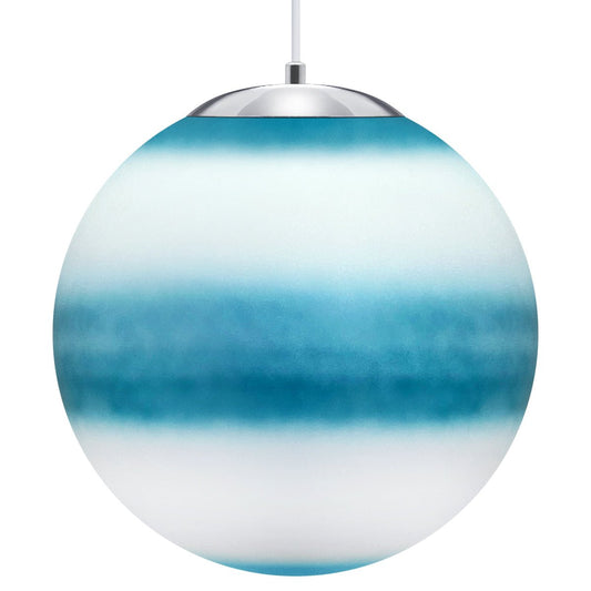 Art Deco Planet Large Globe Lamp Shade Pendant Light Fitting Sphere - Energy Light Bulbs - Free delivery on all orders