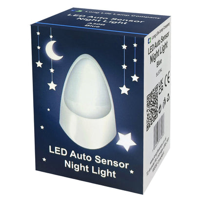 Automatic BLUE Plug-in LED Night Light Dusk to Dawn Sensor A50B - Free delivery on all orders