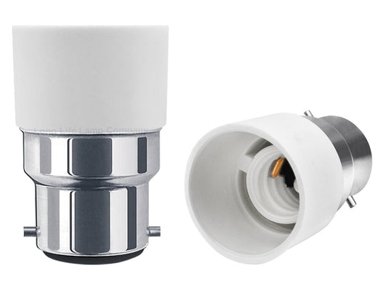 B22 to E14 Lamp Light Bulb Base Socket Converter Adaptor - Energy Light Bulbs - Free delivery on all orders