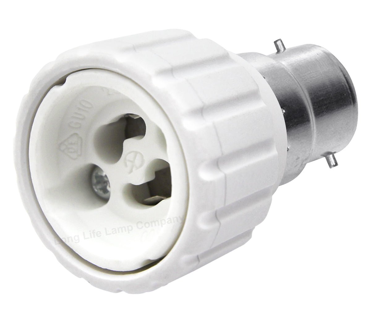 B22 to GU10 Lamp Light Bulb Base Socket Converter Adaptor - Energy Light Bulbs - Free delivery on all orders