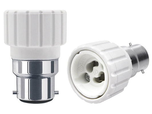 B22 to GU10 Lamp Light Bulb Base Socket Converter Adaptor - Energy Light Bulbs - Free delivery on all orders
