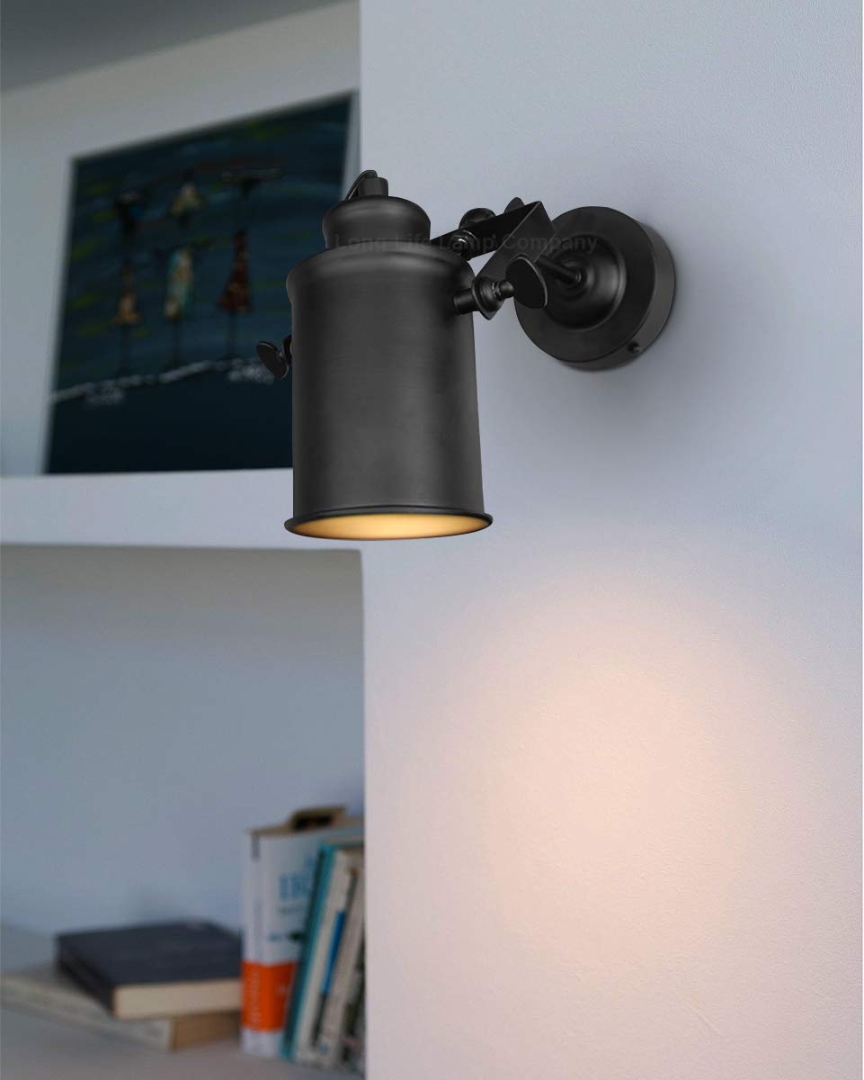 Black Adjustable Retro Industrial Ceiling Spot Light Metal Finish - Energy Light Bulbs - Free delivery on all orders