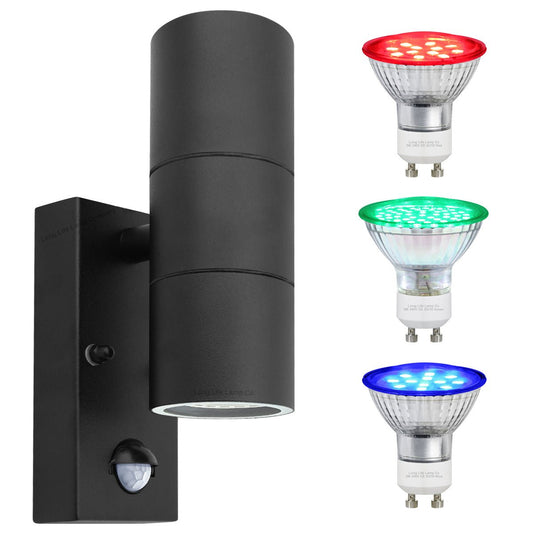 Black Coloured PIR Up and Down Movement Sensor - Energy Light Bulbs - Free delivery on all orders
