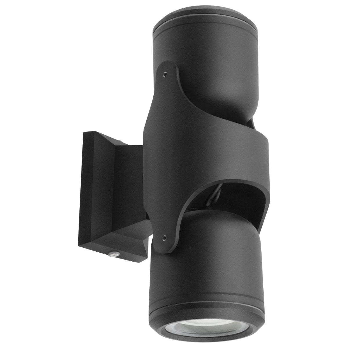 Black Outdoor Double Wall Light Adjustable IP54 External Directional Spot Lamp - Energy Light Bulbs - Free delivery on all orders