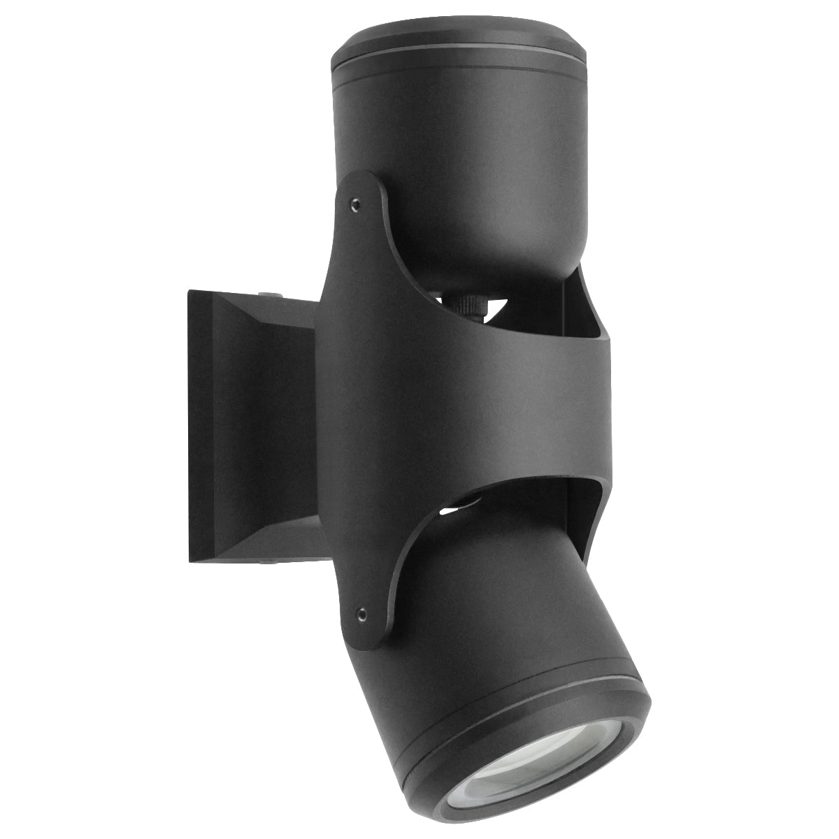 Black Outdoor Double Wall Light Adjustable IP54 External Directional Spot Lamp - Energy Light Bulbs - Free delivery on all orders