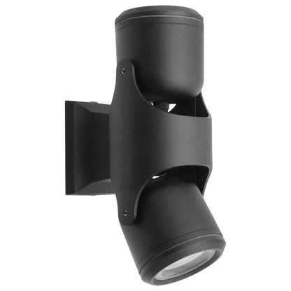 Black Outdoor Double Wall Light Adjustable IP54 External Directional Spot Lamp - Energy Light Bulbs - Free delivery on all orders