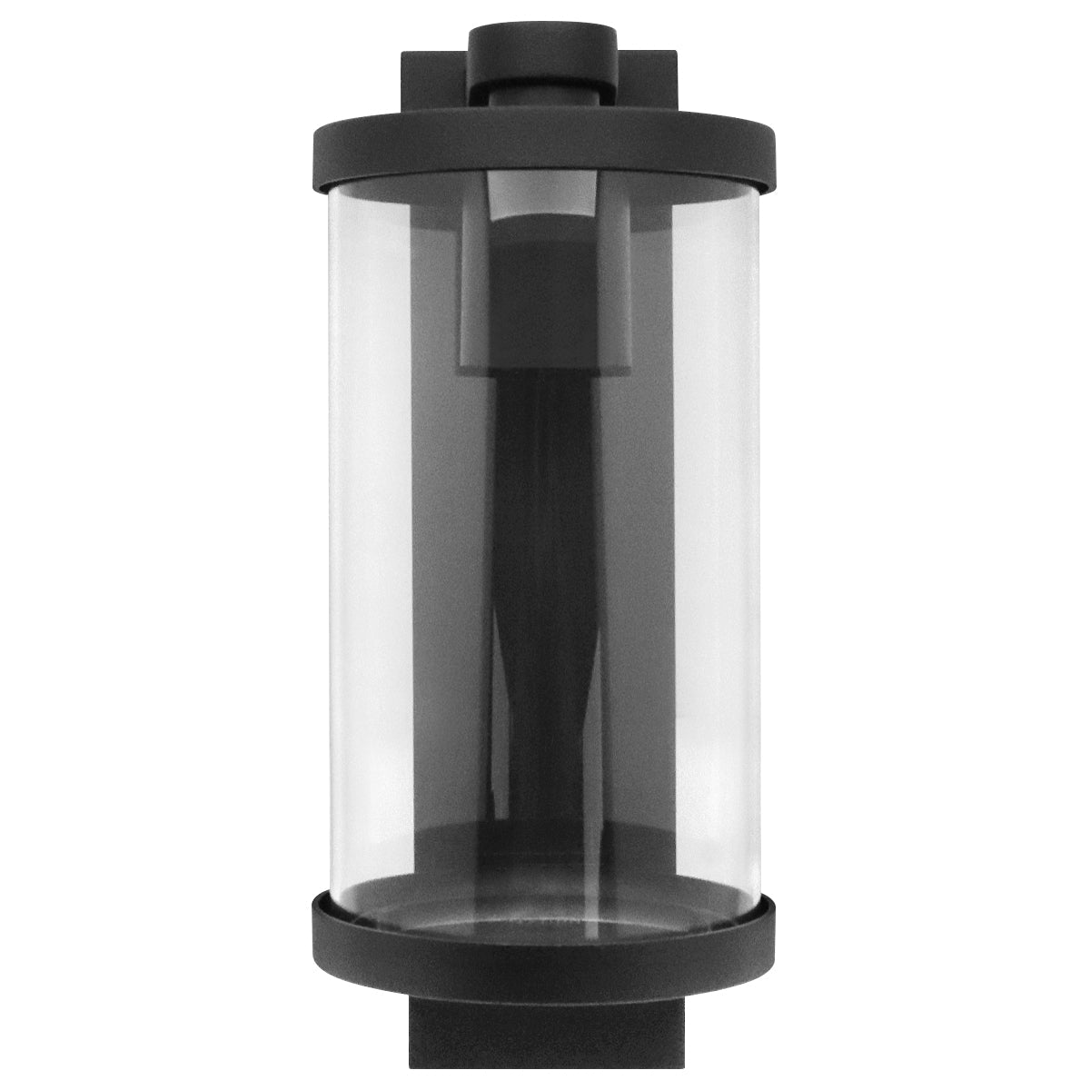 Black Outdoor Lantern Wall Light IP44 with 4W Warm LED - Energy Light Bulbs - Free delivery on all orders