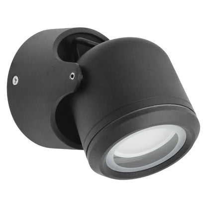 Black Outdoor Single Wall Light Adjustable IP54 External Directional Spot Lamp - Energy Light Bulbs - Free delivery on all orders