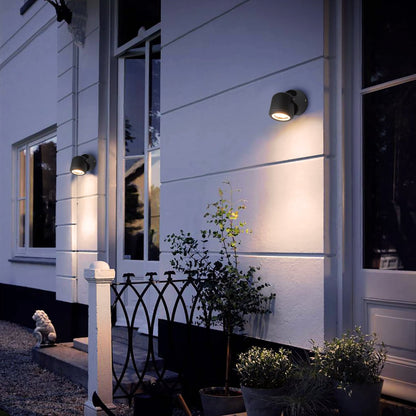 Black Outdoor Single Wall Light Adjustable IP54 External Directional Spot Lamp - Energy Light Bulbs - Free delivery on all orders