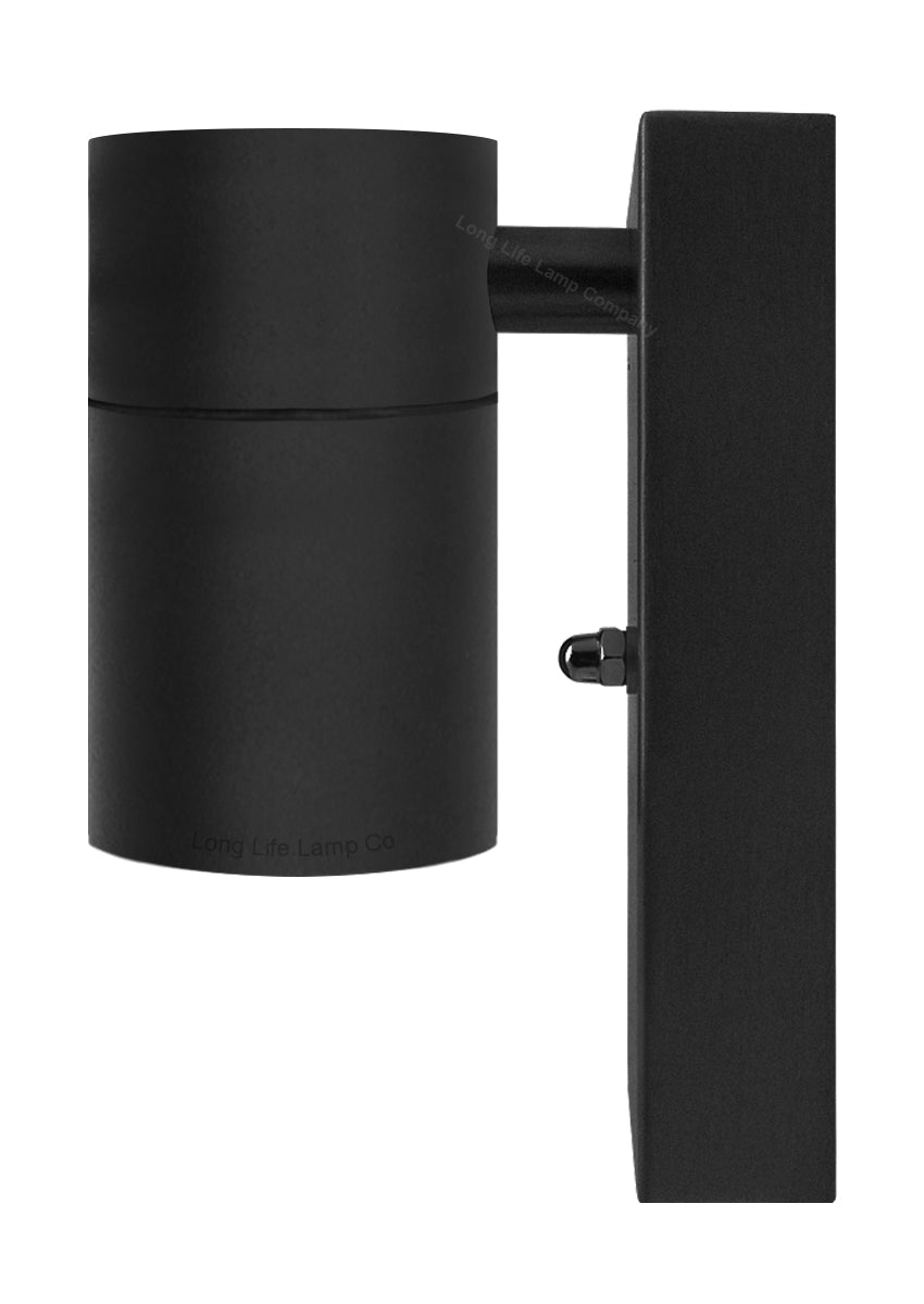 Black Outdoor Wall Light Dusk Till Dawn Sensor Stainless Steel IP65 - Energy Light Bulbs - Free delivery on all orders