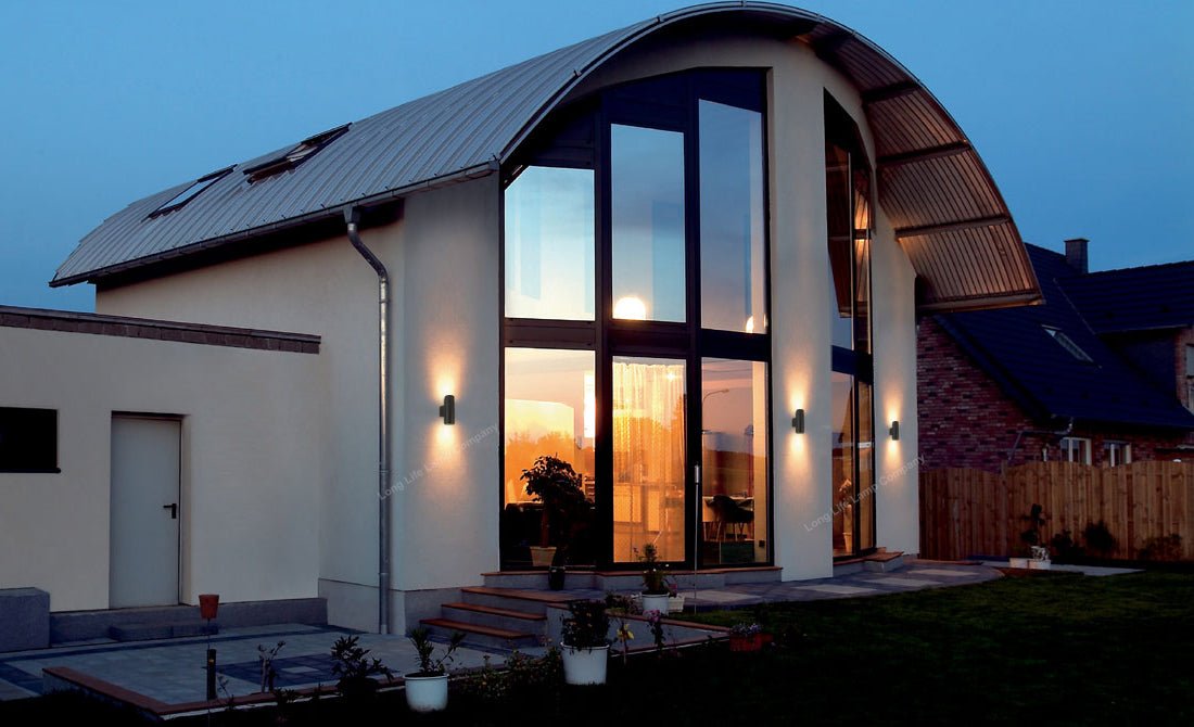 Black Stainless Steel Double Outdoor Wall Light IP65 - Energy Light Bulbs - Free delivery on all orders