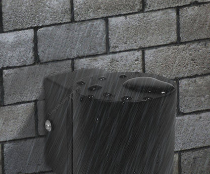 Black Stainless Steel Single Outdoor Wall Light IP65 - Energy Light Bulbs - Free delivery on all orders