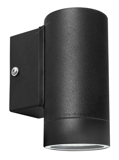 Black Stainless Steel Single Outdoor Wall Light IP65 - Energy Light Bulbs - Free delivery on all orders
