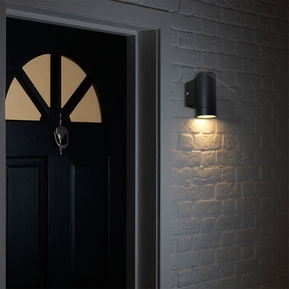 Black Stainless Steel Single Outdoor Wall Light IP65 - Energy Light Bulbs - Free delivery on all orders