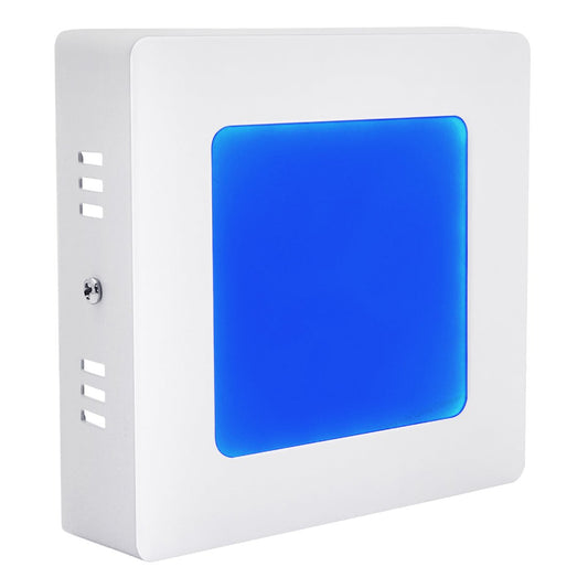 BLUE 6w LED Ceiling Panel Square Surface Mount Spotlight Blue - Energy Light Bulbs - Free delivery on all orders