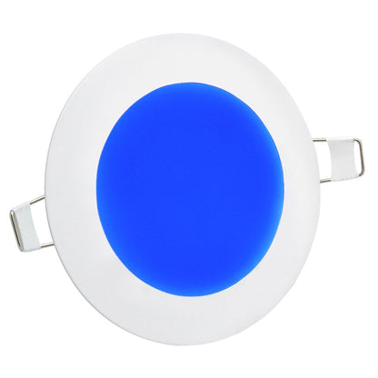 BLUE 6w LED Round Ceiling Panel Recessed Spotlight Blue