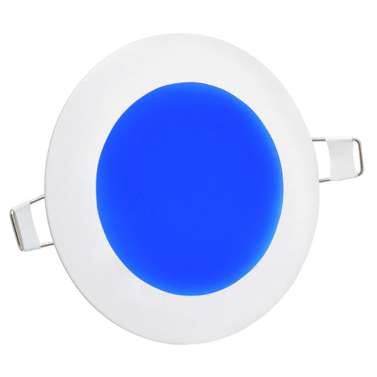 BLUE 6w LED Round Ceiling Panel Recessed Spotlight Blue