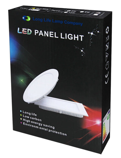 BLUE 6w LED Round Ceiling Panel Recessed Spotlight - Free delivery on all orders