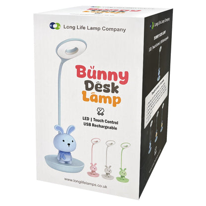 Blue Bunny LED Reading Light Touch Control Table Lamp USB Rechargeable - Energy Light Bulbs - Free delivery on all orders