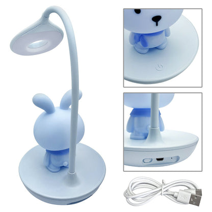 Blue Bunny LED Reading Light Touch Control Table Lamp USB Rechargeable - Energy Light Bulbs - Free delivery on all orders