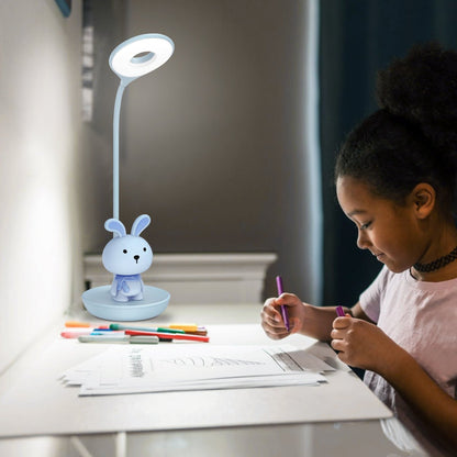 Blue Bunny LED Reading Light Touch Control Table Lamp USB Rechargeable - Energy Light Bulbs - Free delivery on all orders