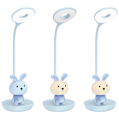 Blue Bunny LED Reading Light Touch Control Table Lamp USB Rechargeable - Energy Light Bulbs - Free delivery on all orders