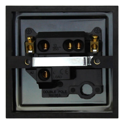 Brush Antique Brass 13amp Fused Spur Connection Unit - Energy Light Bulbs - Free delivery on all orders