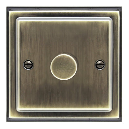 Brush Antique Brass Dimmer Switch 1 Gang Single Pole 5 - 100w - Energy Light Bulbs - Free delivery on all orders