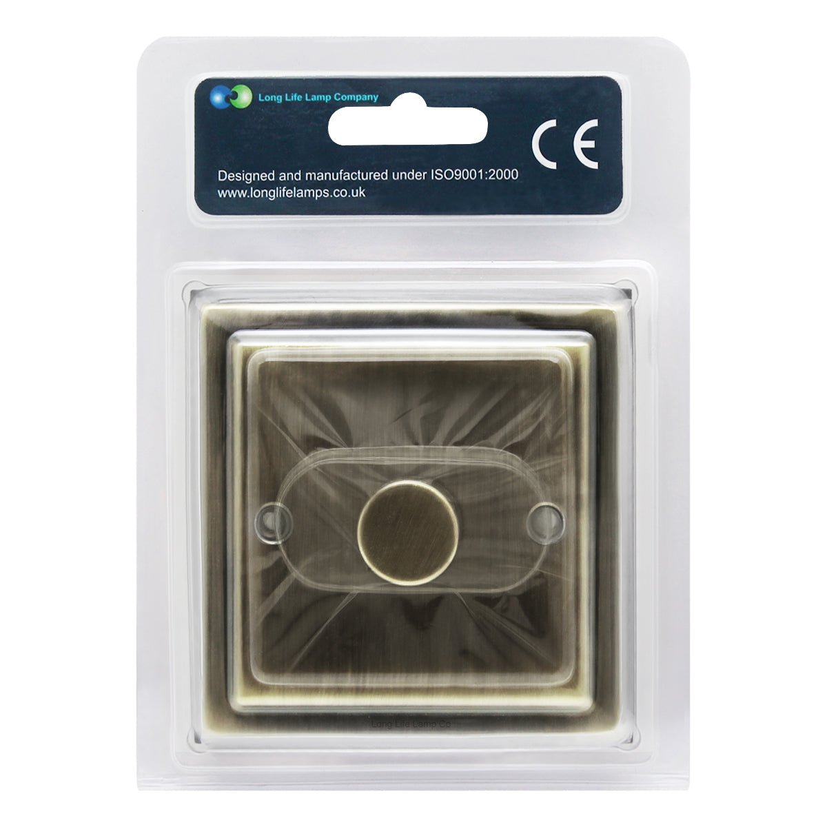 Brush Antique Brass Dimmer Switch 1 Gang Single Pole 5 - 100w - Energy Light Bulbs - Free delivery on all orders