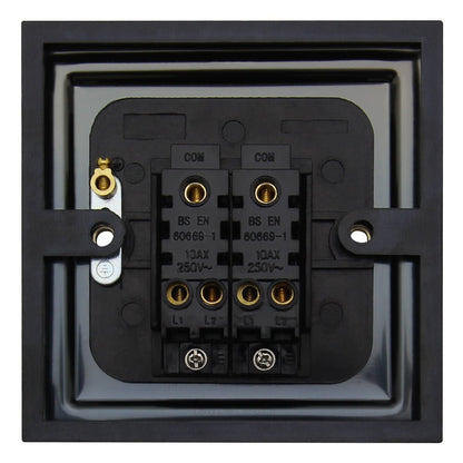 Brush Antique Brass Double Light Switch 2 gang 2 way 10amp - Energy Light Bulbs - Free delivery on all orders