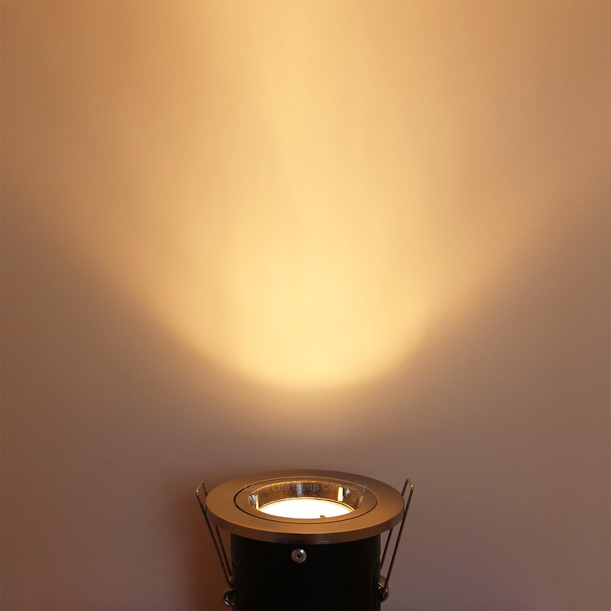 Brush Chrome Fixed Fire Rated Downlight - Energy Light Bulbs - Free delivery on all orders