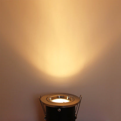 Brush Chrome Fixed Fire Rated Downlight - Energy Light Bulbs - Free delivery on all orders