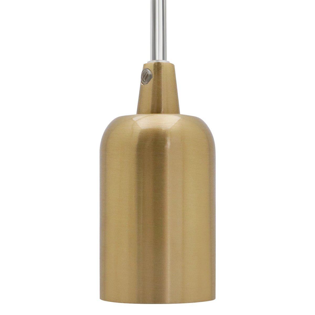 Ceiling Rose Pendant E27 Fitting Brass Flex Hanging Lamp Holder Kit - Energy Light Bulbs - Free delivery on all orders