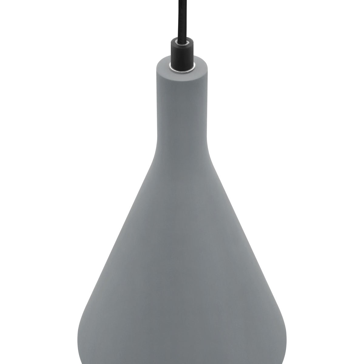 Ceramic Ceiling Pendant Light Grey Gypsum Lamp Shade - Energy Light Bulbs - Free delivery on all orders
