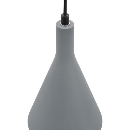Ceramic Ceiling Pendant Light Grey Gypsum Lamp Shade - Energy Light Bulbs - Free delivery on all orders