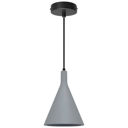 Ceramic Ceiling Pendant Light Grey Gypsum Lamp Shade - Energy Light Bulbs - Free delivery on all orders