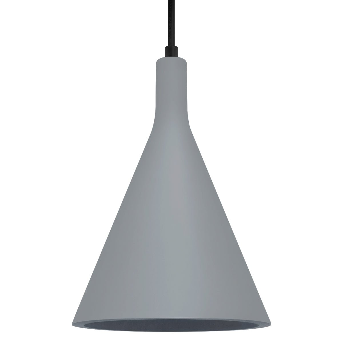Ceramic Ceiling Pendant Light Grey Gypsum Lamp Shade - Energy Light Bulbs - Free delivery on all orders